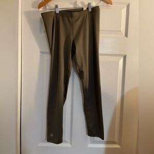 Athleta Olive Green Leggings medium petite